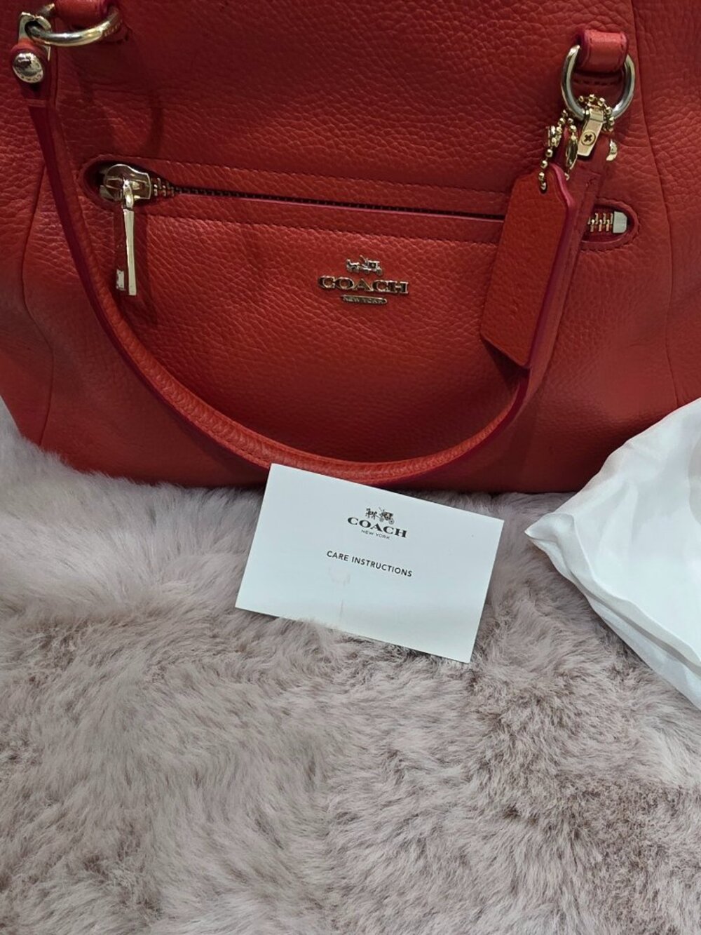 Coach coral purse